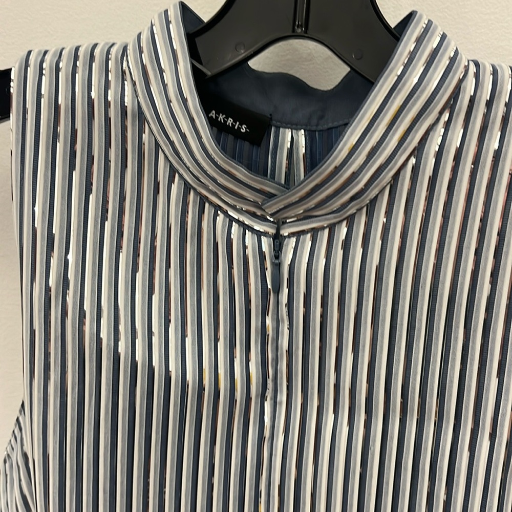 Akris DISCO striped blouse